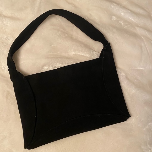 Vintage Christian Dior black suede purse - Picture 1 of 4